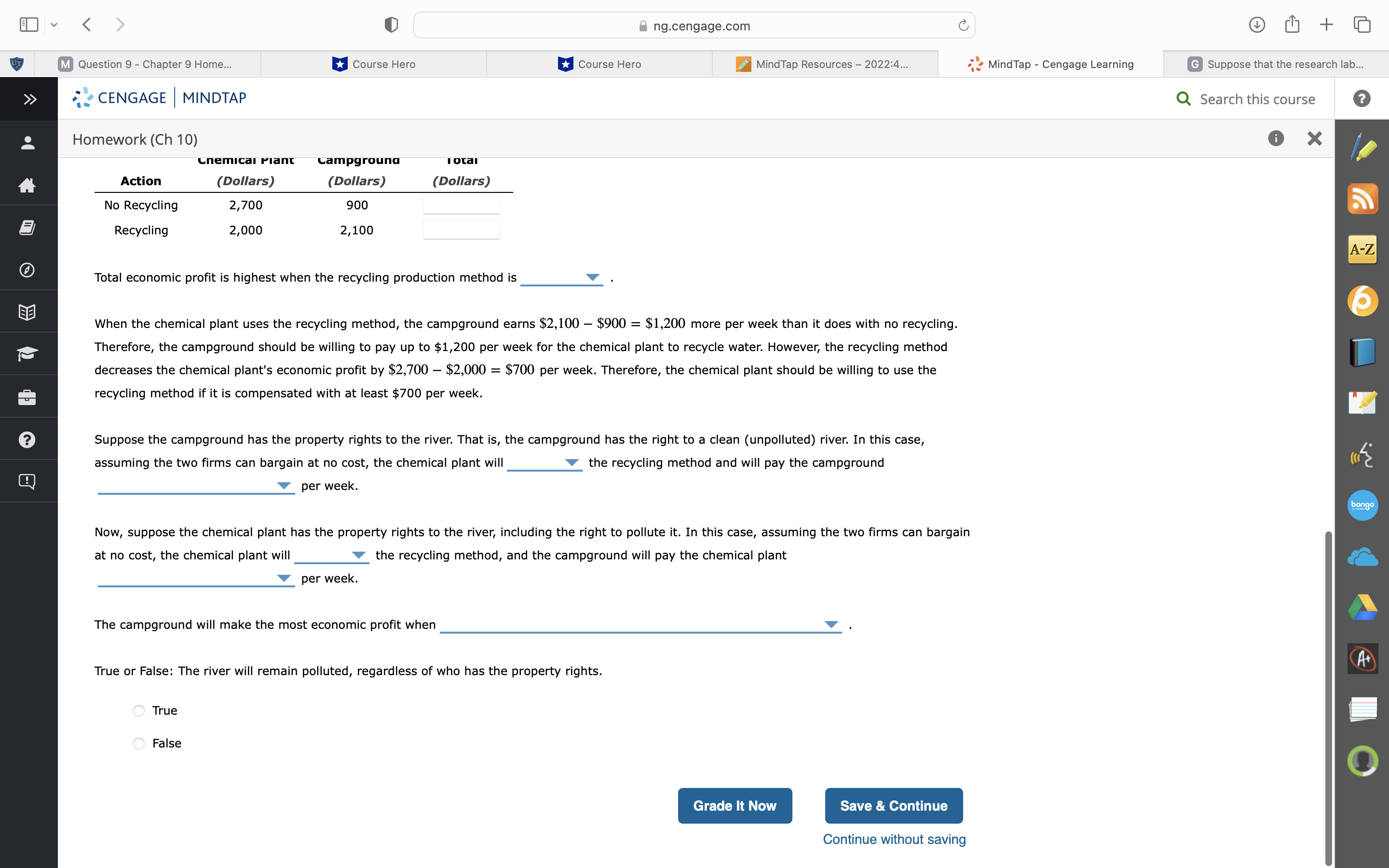 The city also has a chemical plant that dumps industrial waste into