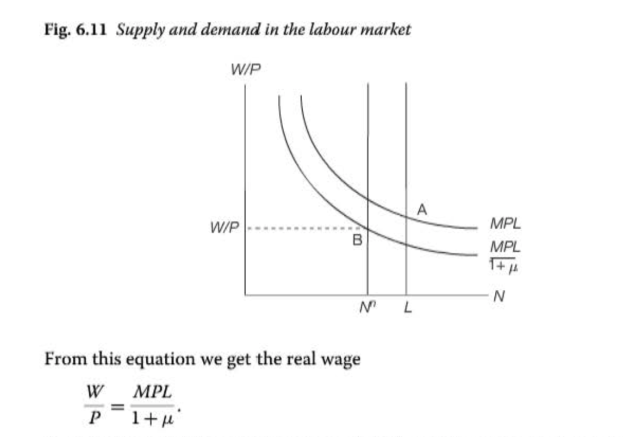 1 Supply and demand in the labour market W/P W/P MP!- From