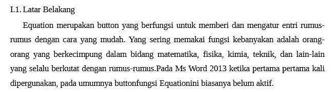 1.1. Latar Belakang Equation Illerupakan button yang berfungsi untuk memberi dan mengatur