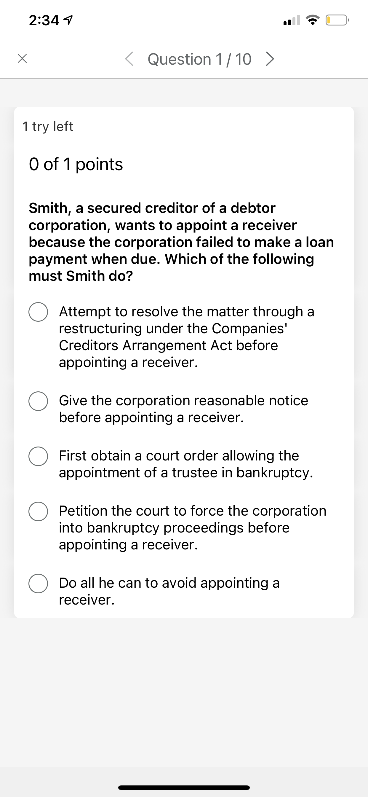 swear the statement of affairs is accurate. the creditor to appoint a
