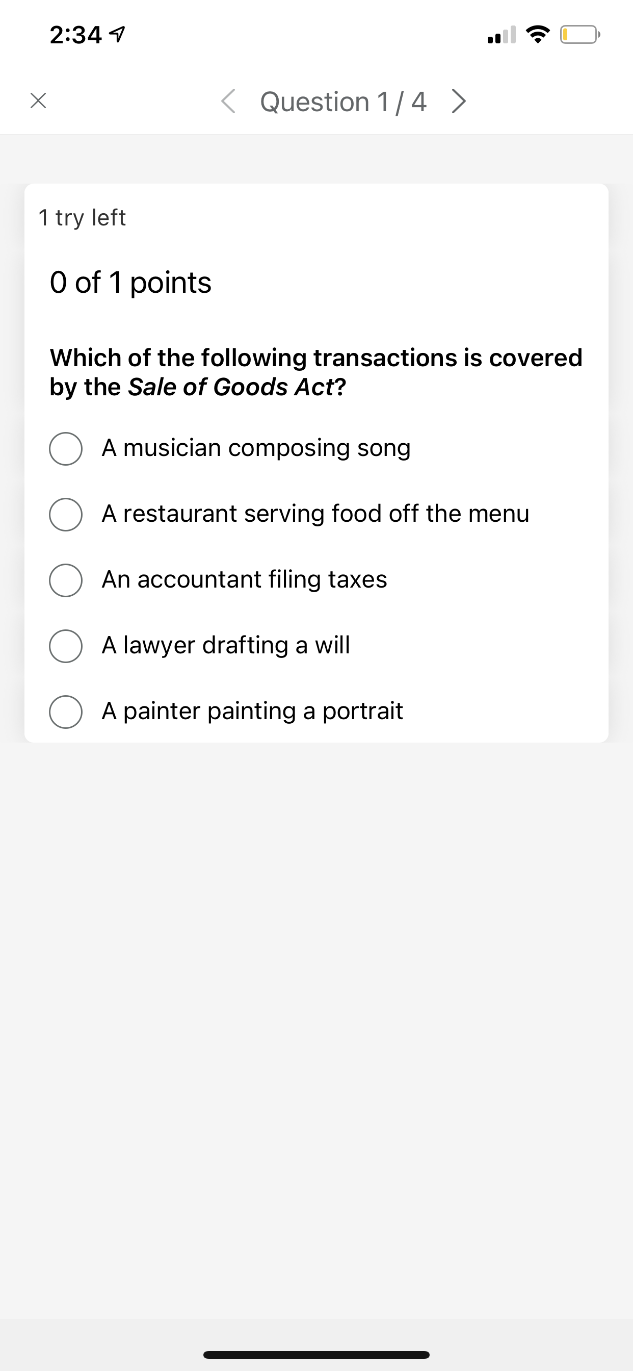 0 Performing a credit check will minimize a future creditor's risk from