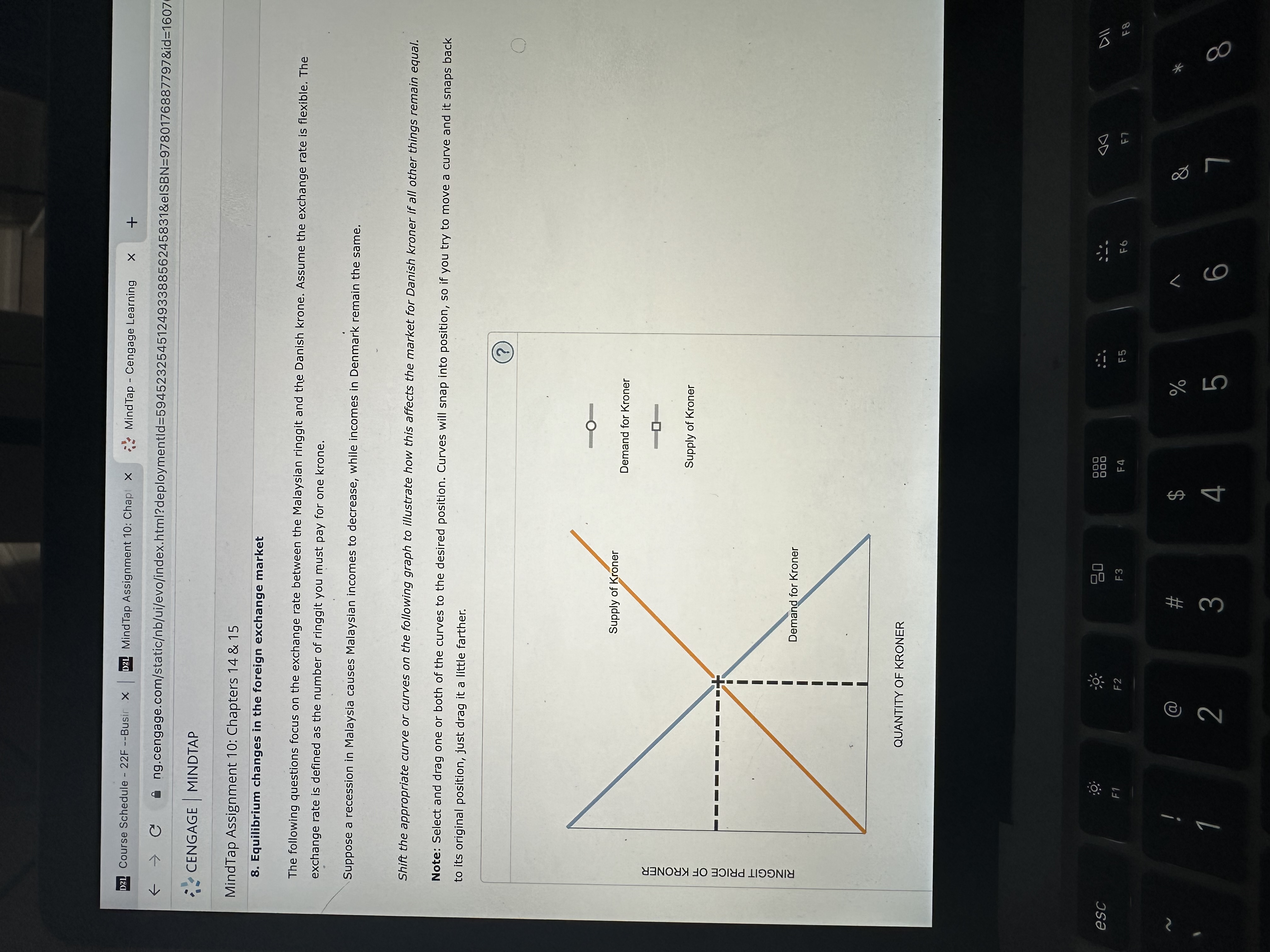 on the following graph to illustrate how this affects the market for