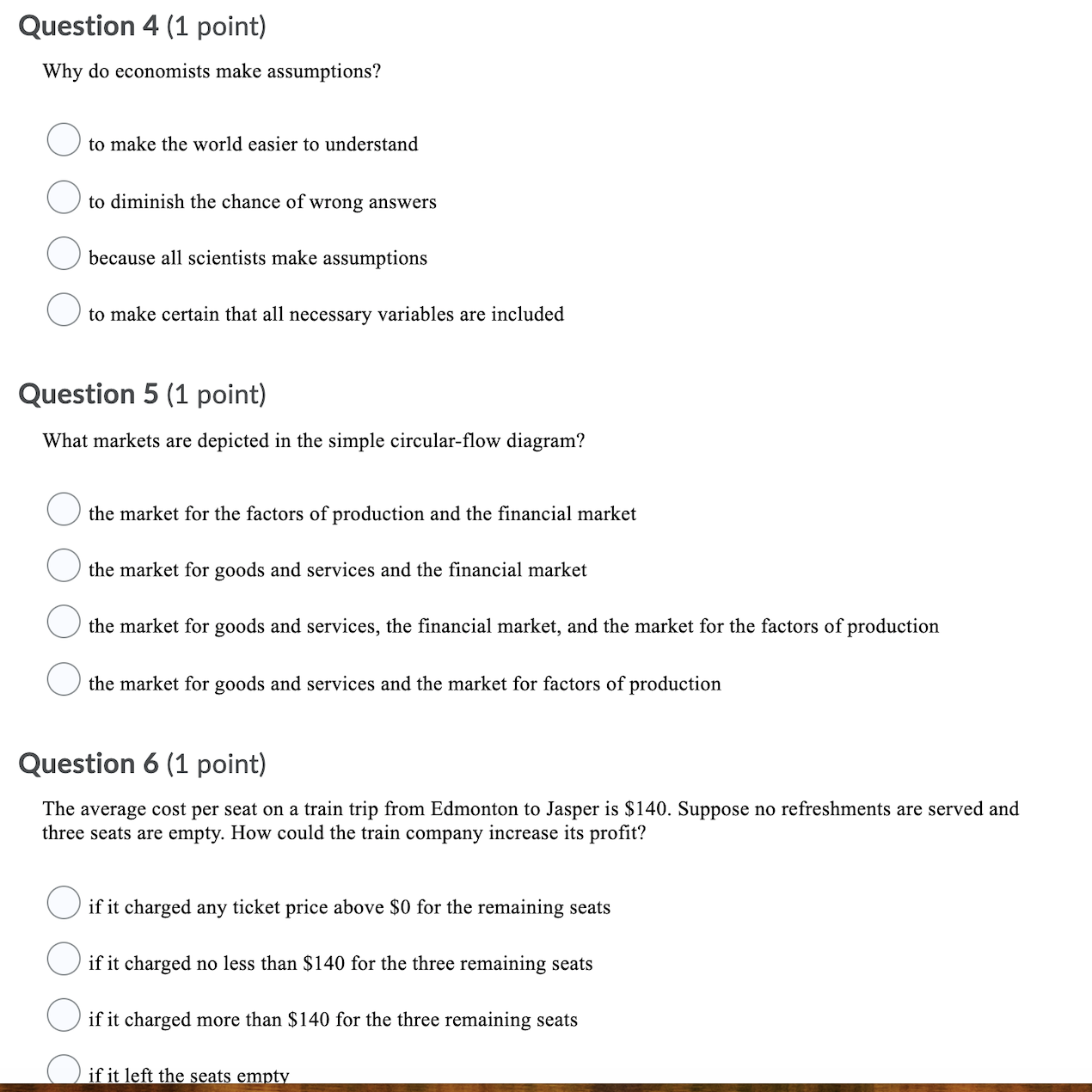 (1 point) J Saved What does macroeconomics study? O how rms maximize