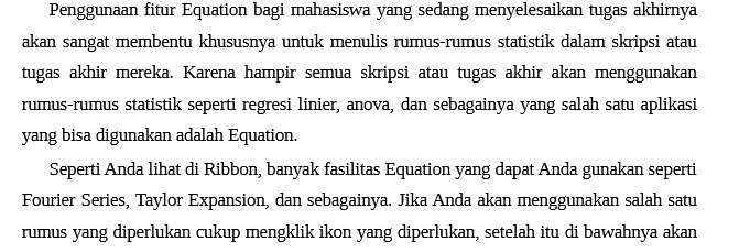 membentu khususnya untuk menulis rumus-rumus statistik dalam skripsi atau tugas akhir mereka.