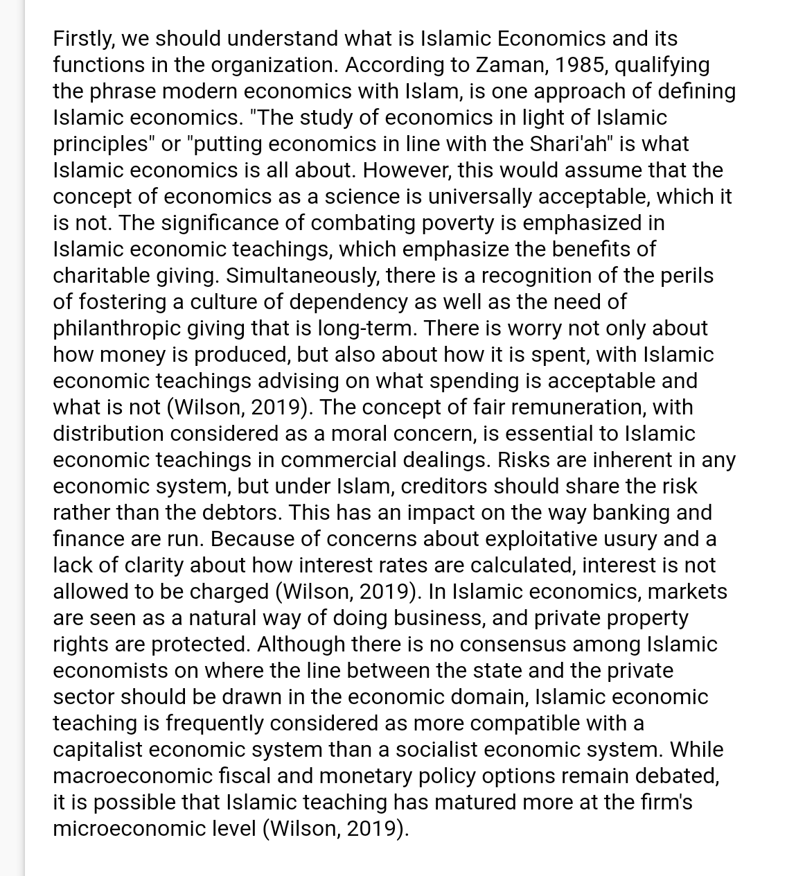 Marks)Firstly, we should understand what is Islamic Economics and its functions in