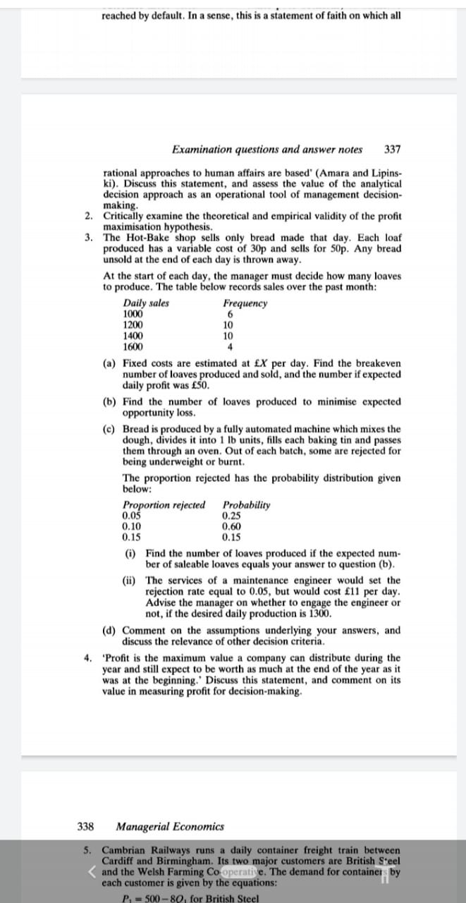 Explain the attached questions reached by default. In a sense, this