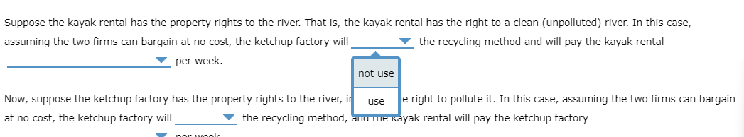 Tradable permits D Corrective taxes 8. The effects of property rights on