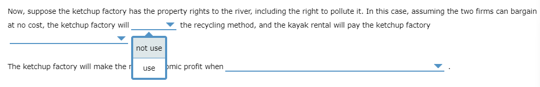 then answer the questions that follow. The city has a kayak rental
