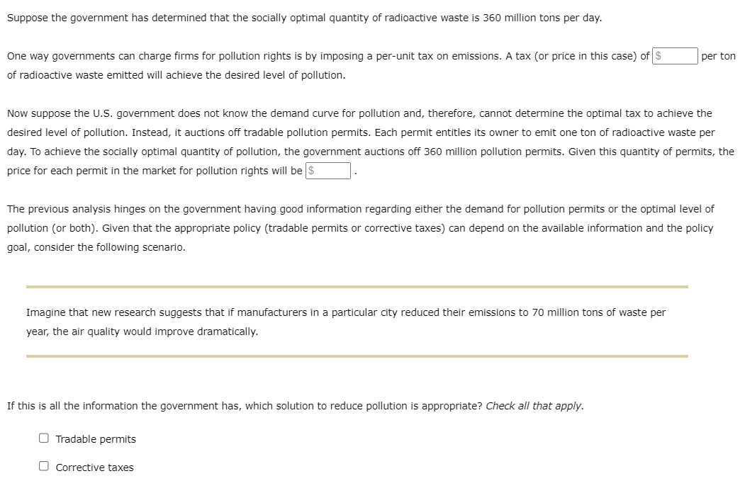 recreation, and the kayak rental would no longer be affected. If the