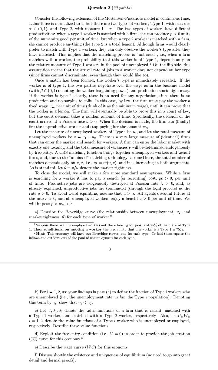 the degree of price stickiness." Assume that o. > 1, 0 O