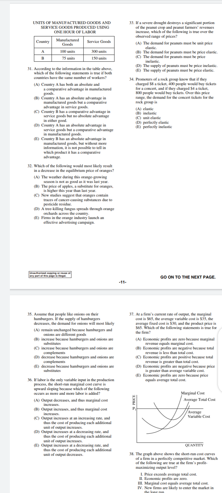  ... Multiple choice questions. Answers and explanations needed. Answer all questions