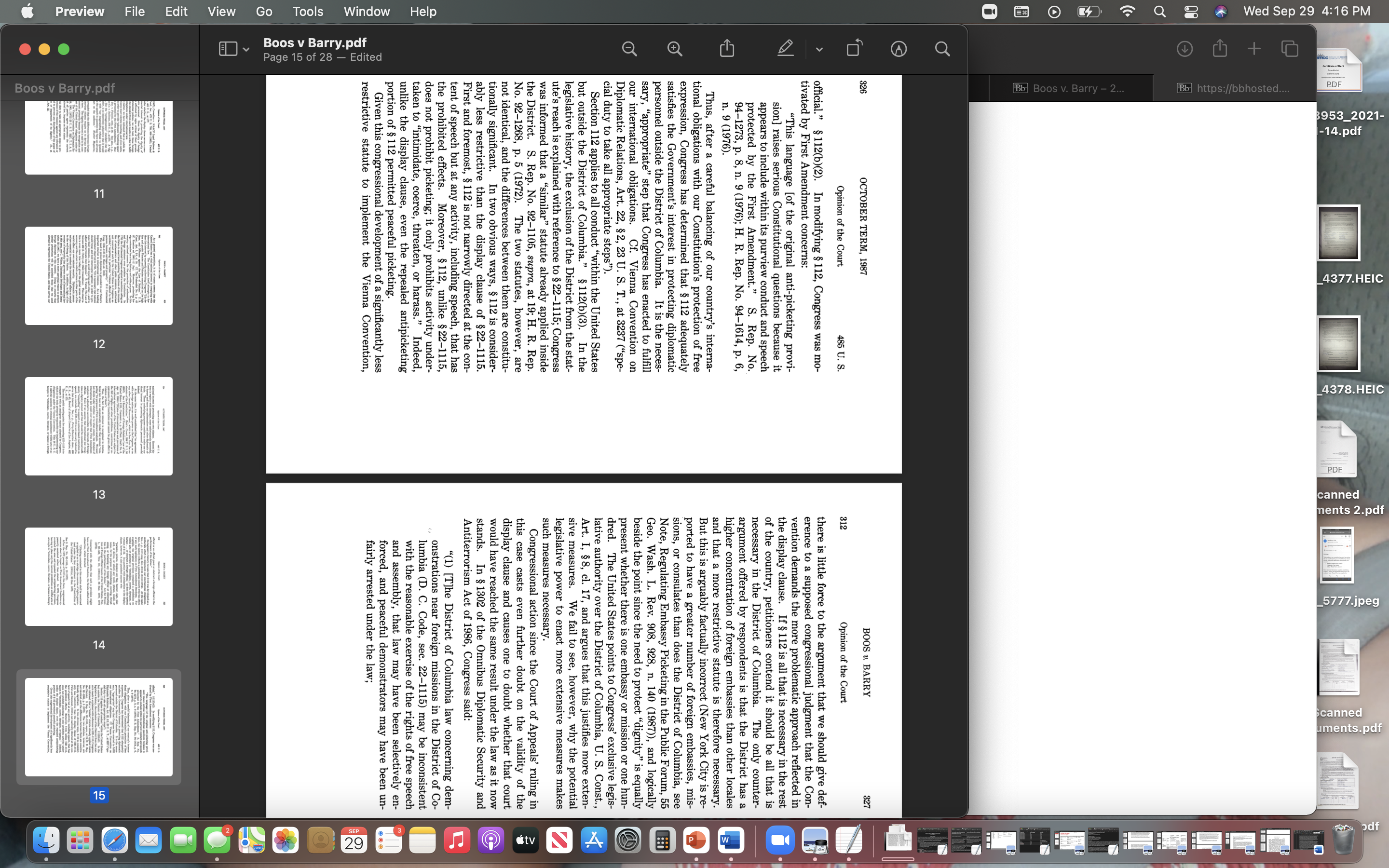 bit of a quagmire, with a split opinion where the Justices are