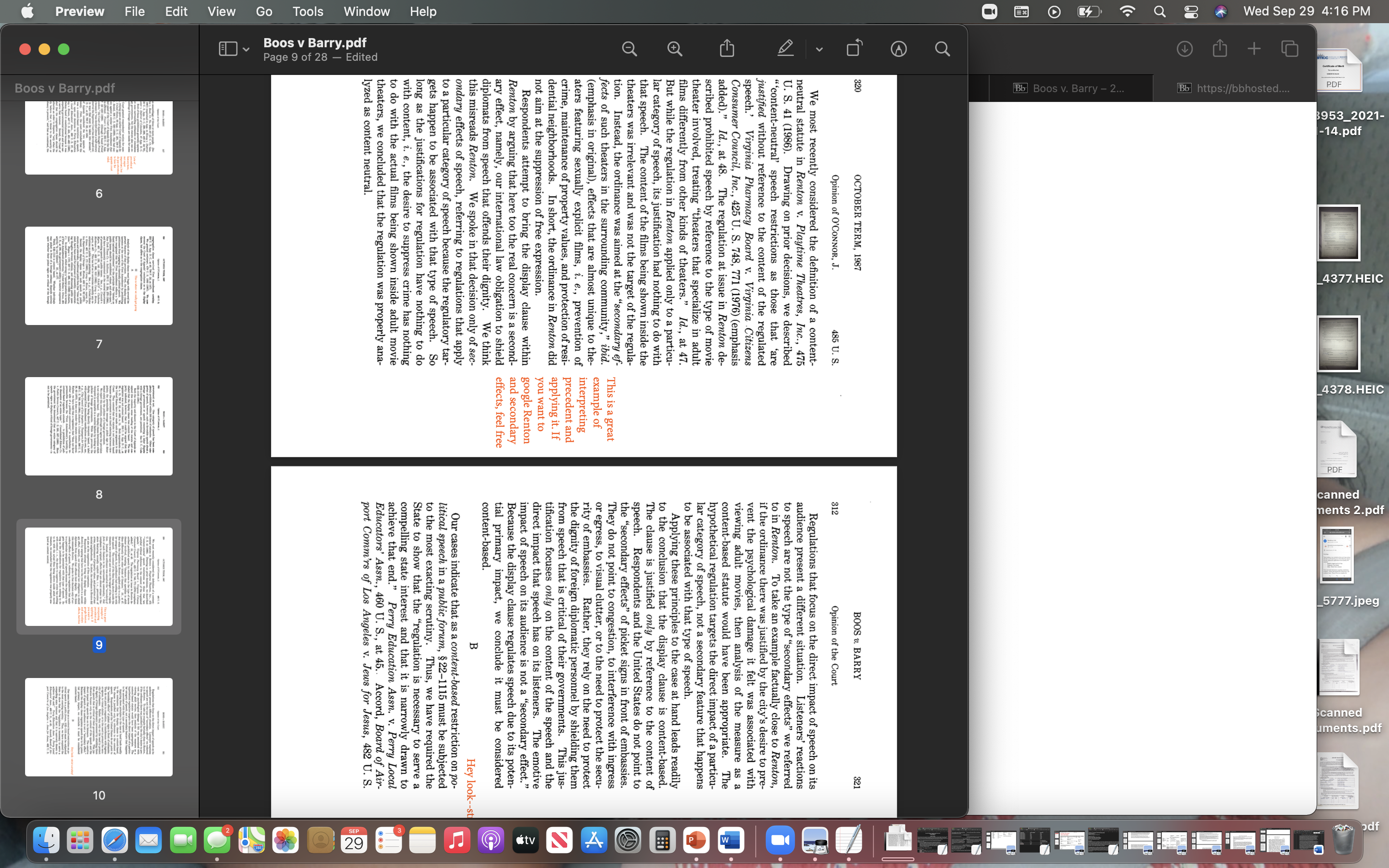 of the opinion.1) What is the holding in Clark v. CCNV and