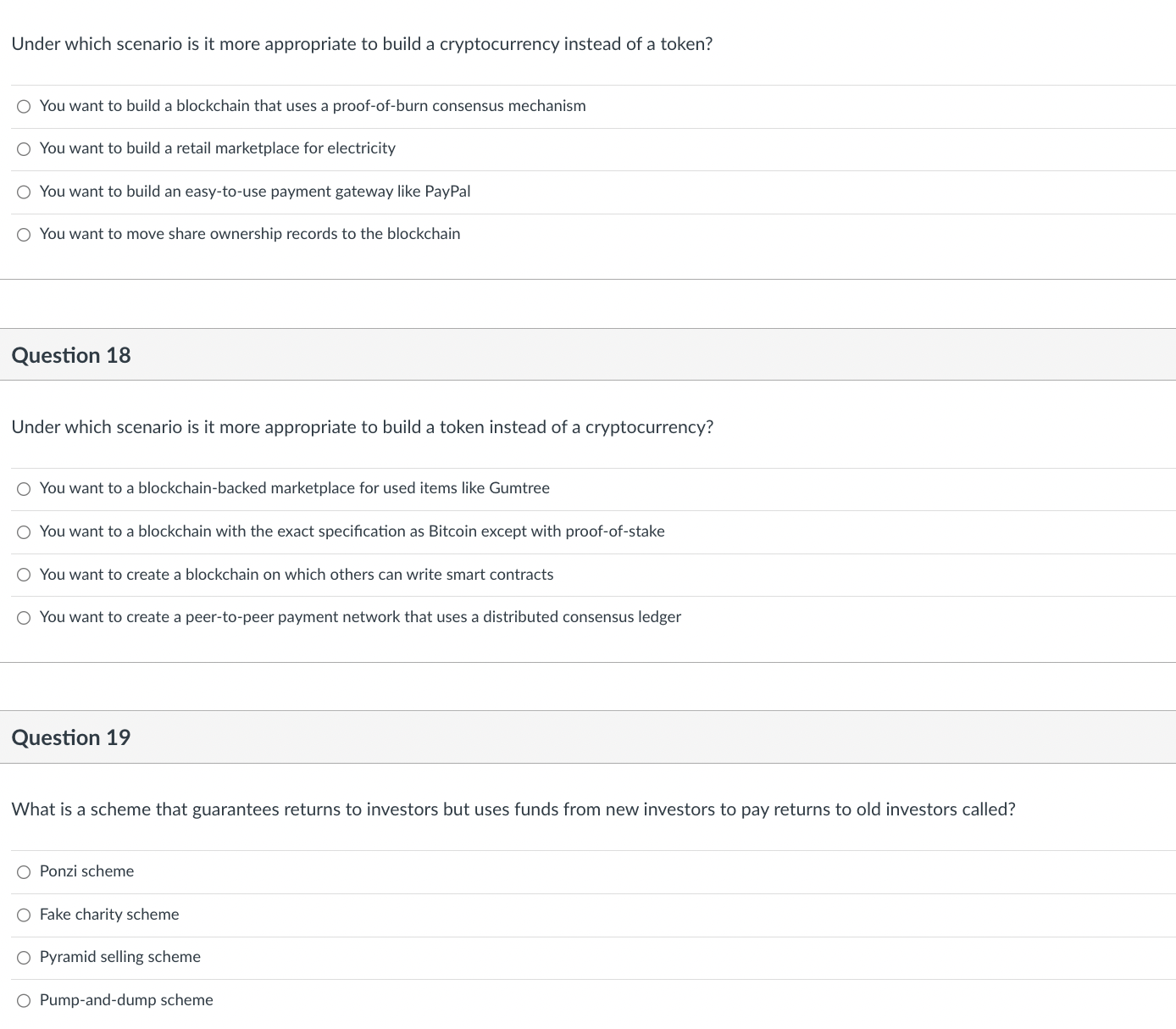 The blockchain can't be stopped from evolving O The blockchain can be