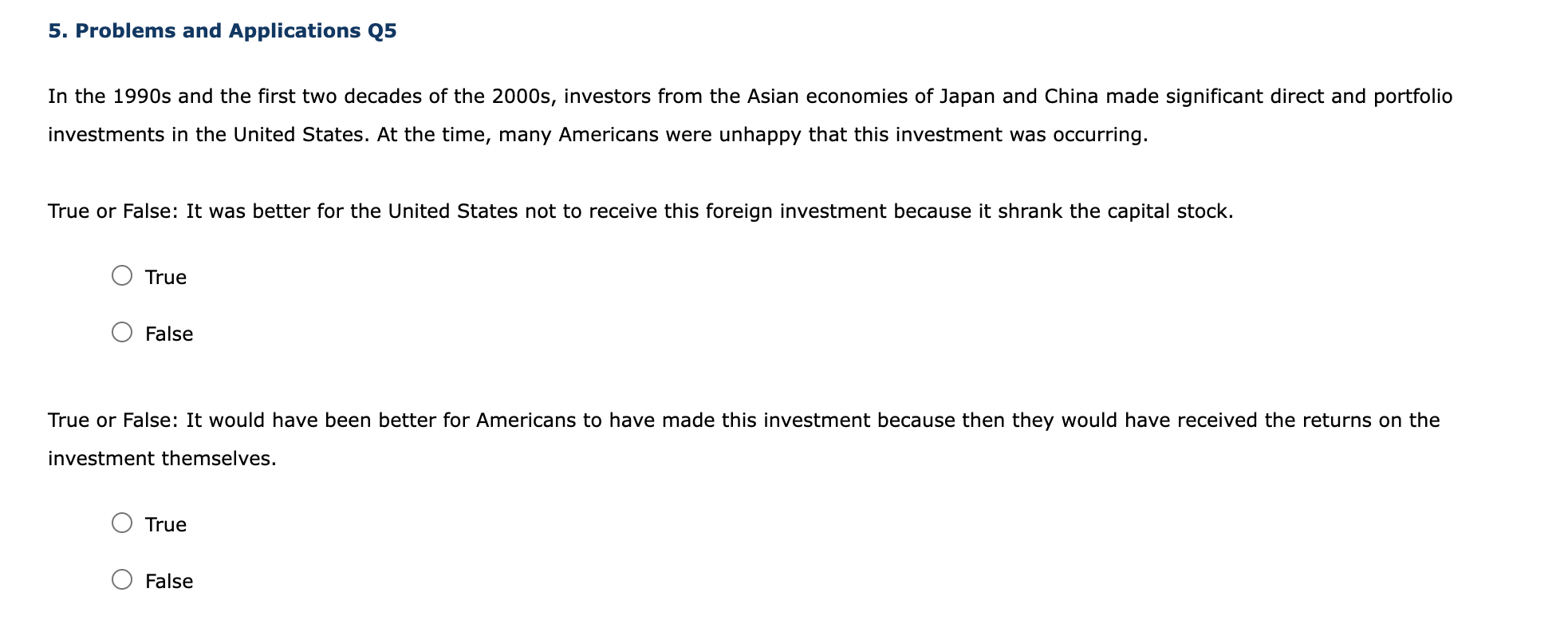 investment. More investment leads to V economic growth in the long run.