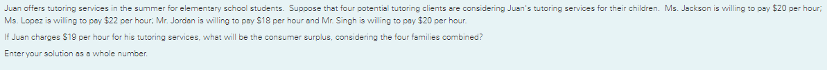 thst four potentis' tutoring clients srs considering Jusn's tutoring services for .heir