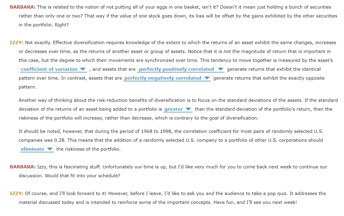 a small liberal arts college in Georgia after teaching corporate finance and