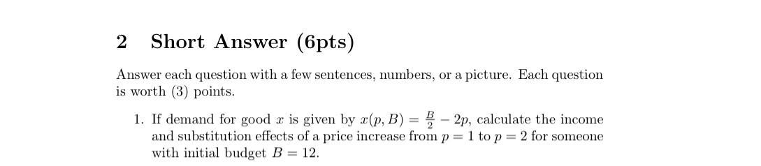 numbers, or a picture. Each question is worth (3) points. 1. If
