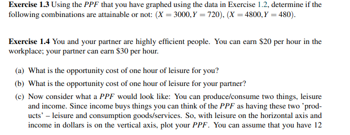 would look like: You can produce/consume two things, leisure and income. Since