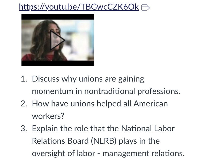unions are gaining momentum in nontraditional professions. 2. How have unions helped