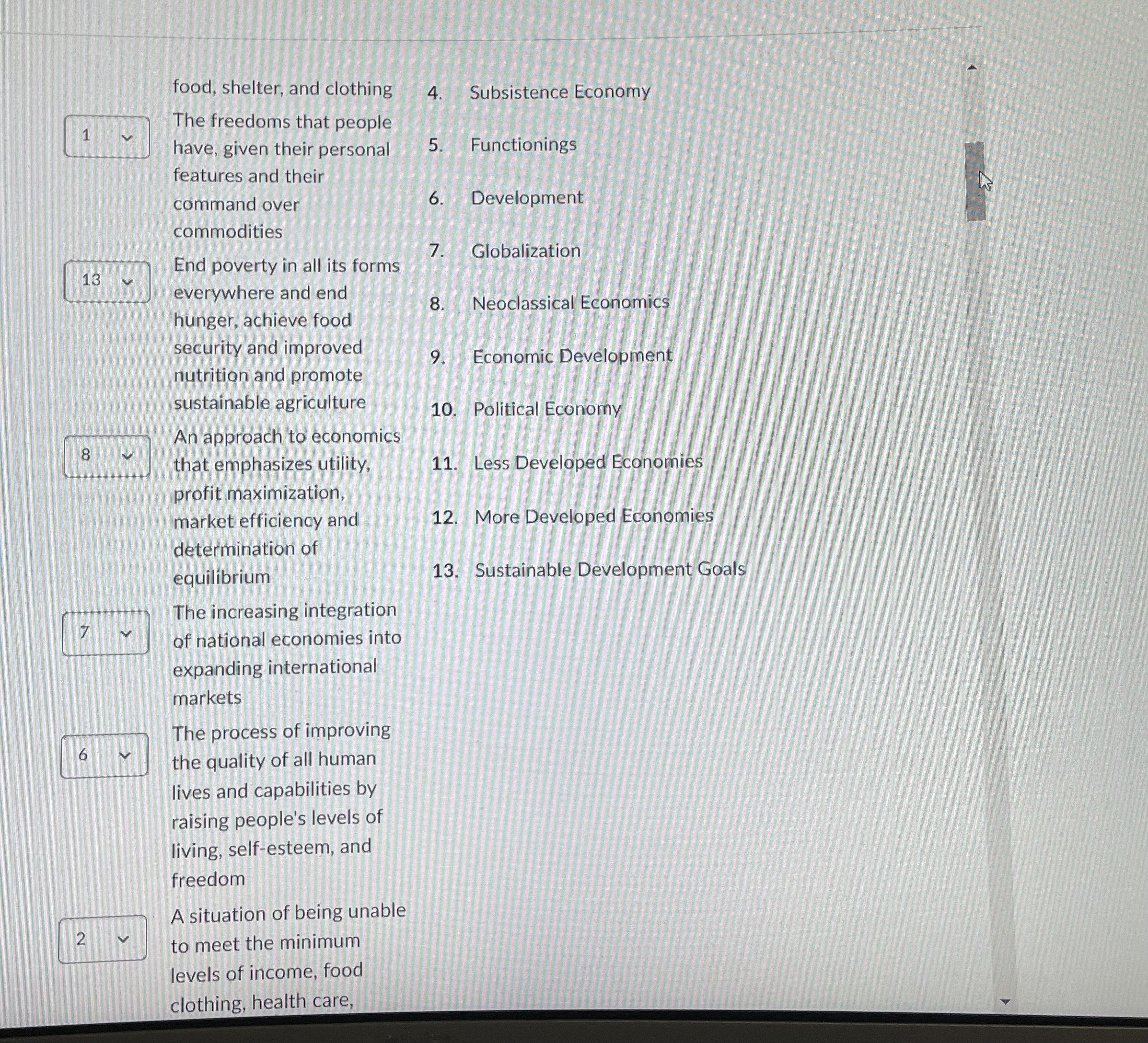 Question 7 (1 point)