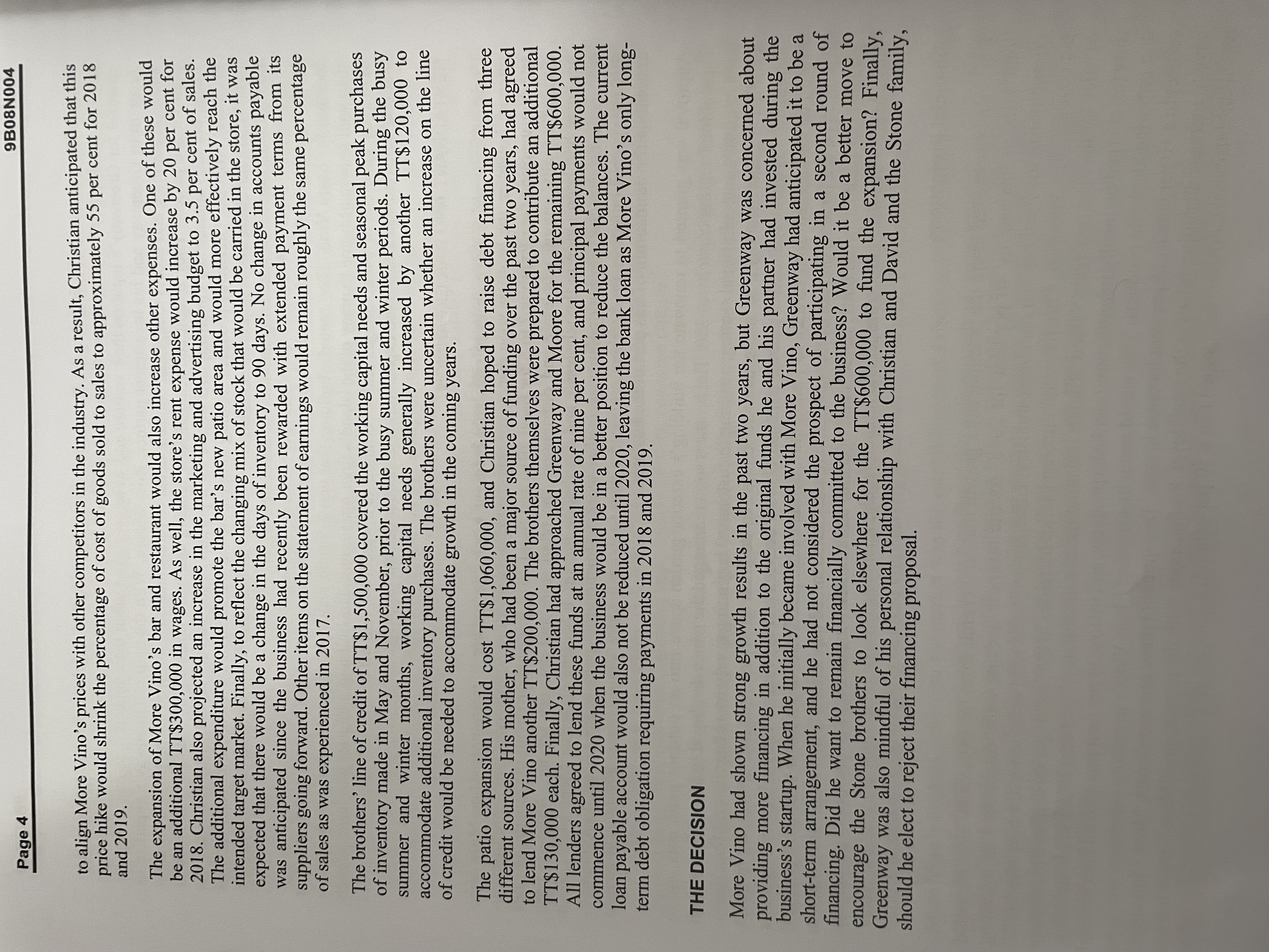 Copyright @ 2008, Richard Ivey School of Business Foundation Version: 2018-05-31 It