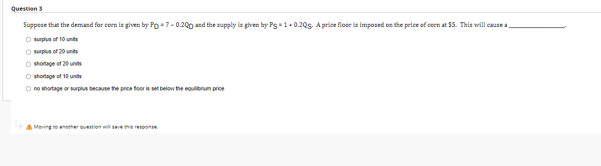 MN ng to O. 2 QD and the supply is given by