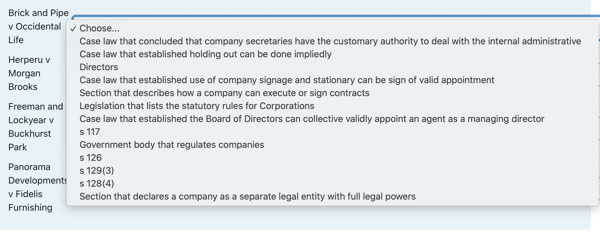 business Joint liability Apparent authority Case law that concluded the partnership is
