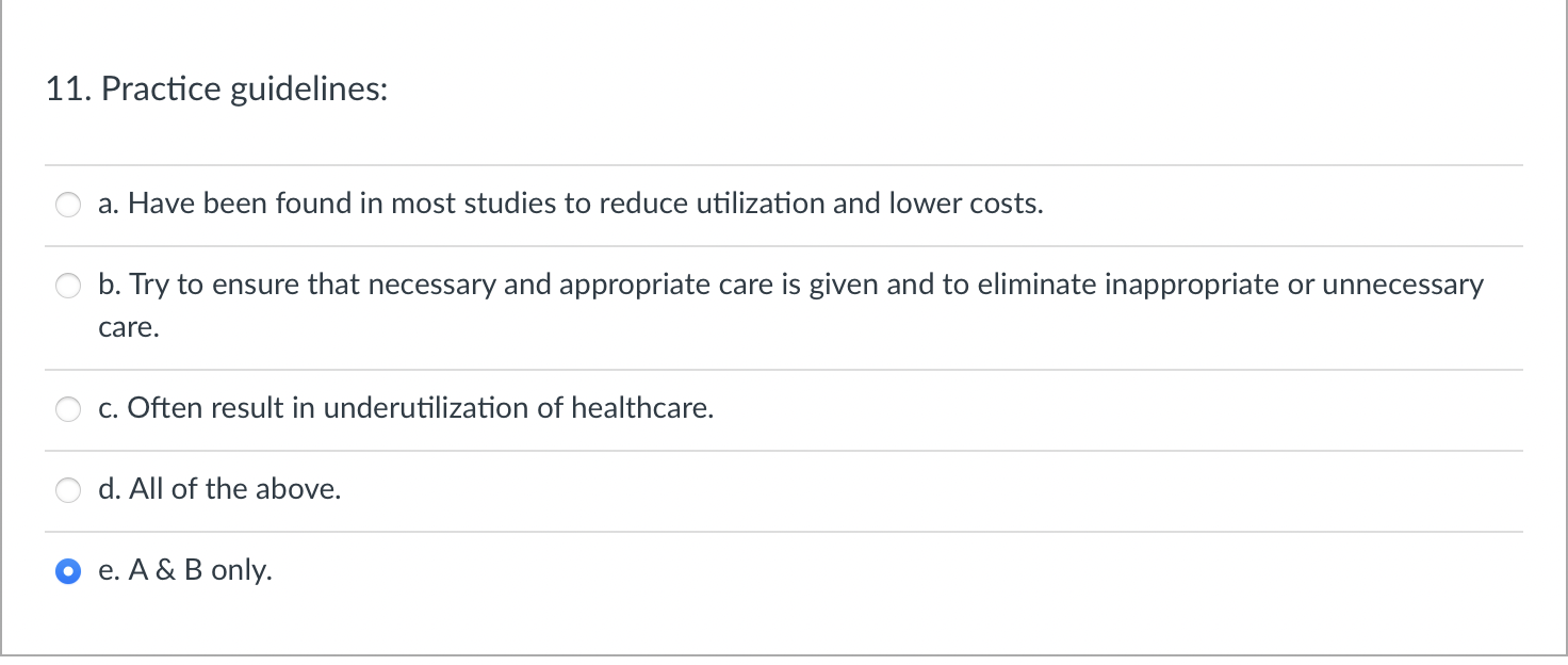 reduce utilization and lower costs. ' b. Try to ensure that necessary