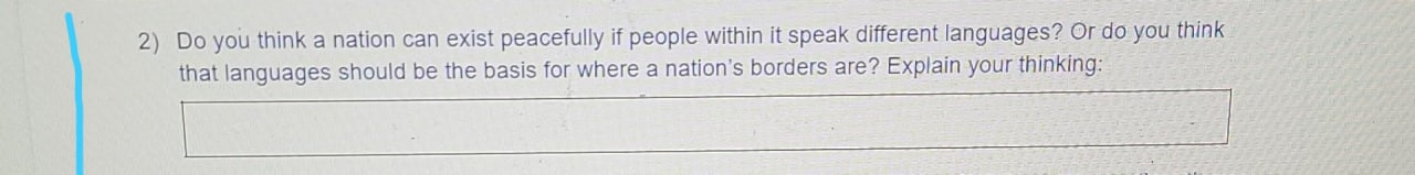 within it speak different languages? Or do you think that languages should