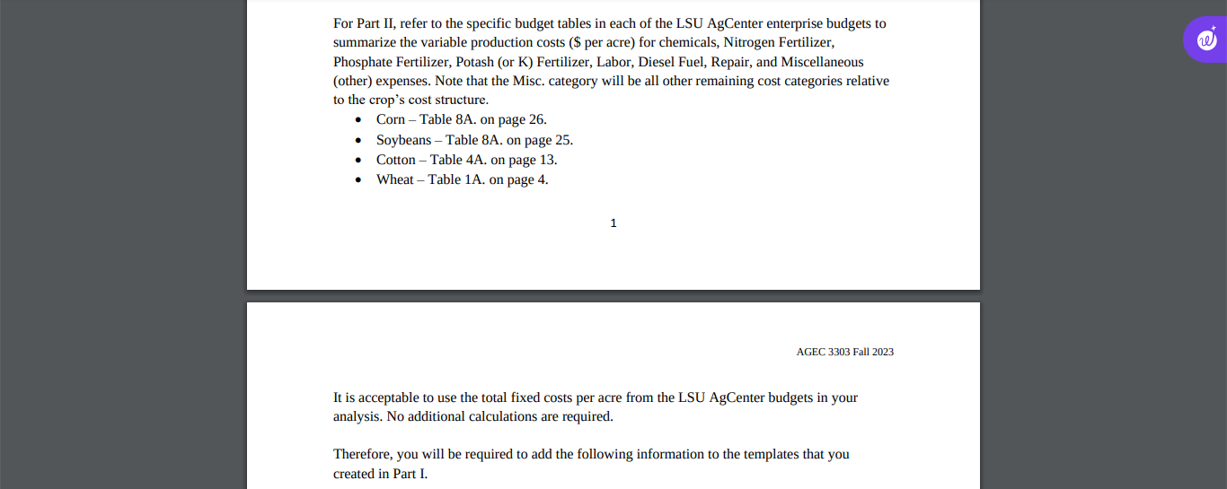please help me submit it on time Table 8.A Estimated costs per