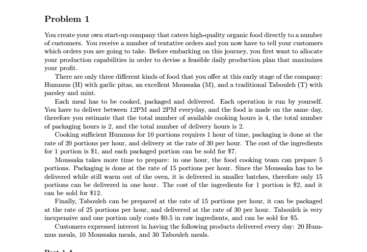 lower bounds in each case to solve the LP. Write the solutions