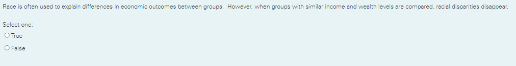 Rue is often used explsin differences in economic our-comes However, when groups