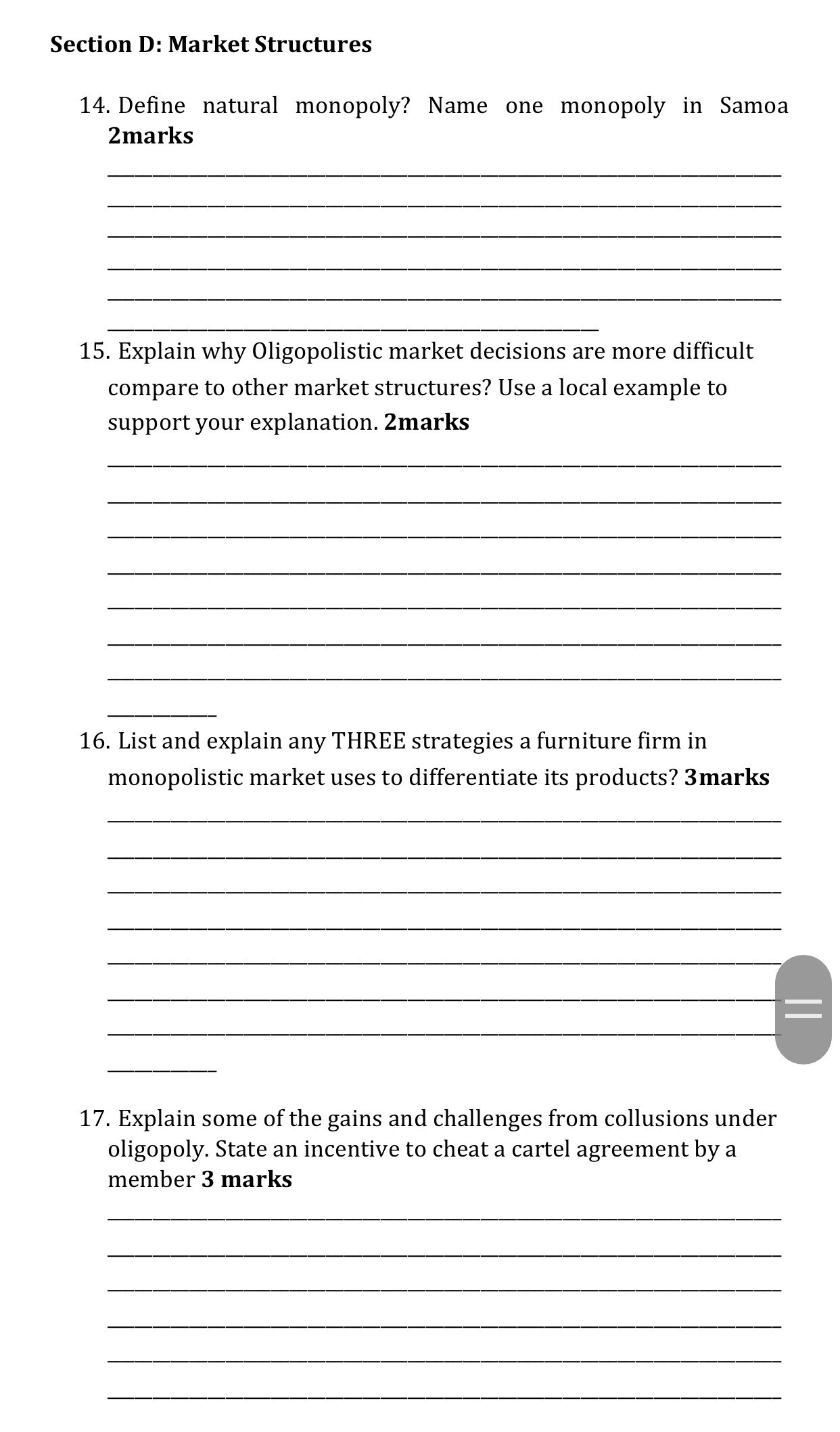 the potential for international competition between rms has increases enormously. In other