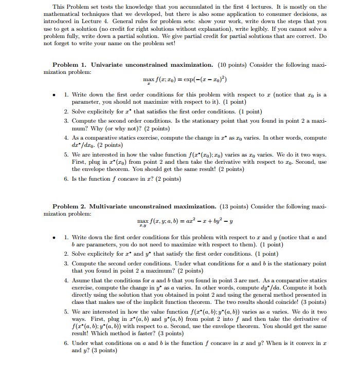  Help with the following questions This Problem set tests the knowledge