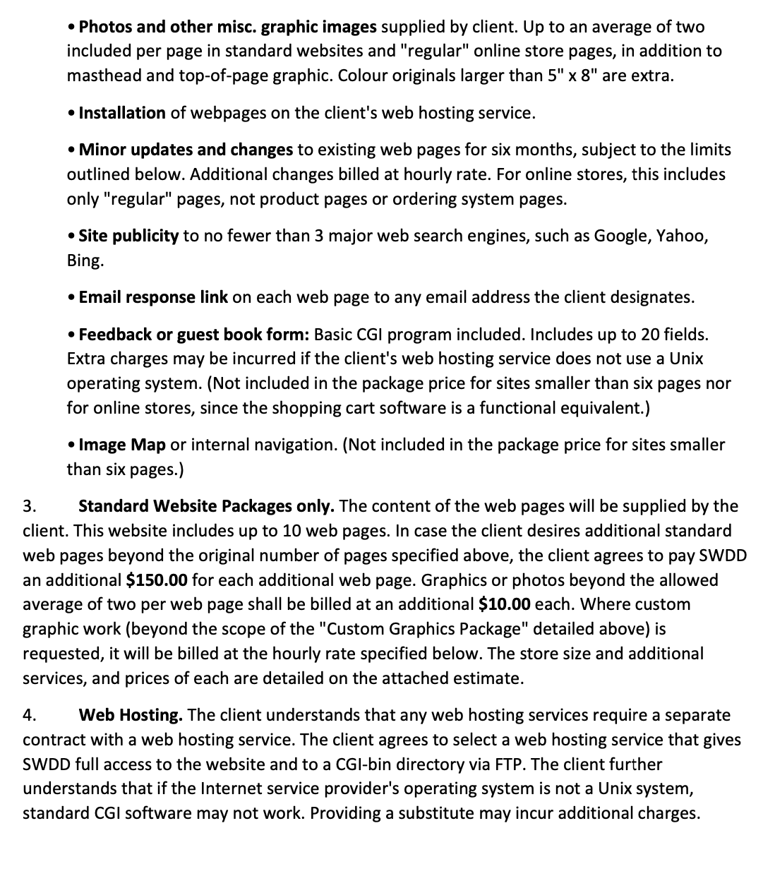 the end of this document. Base your answers to Questions 3 a)-c)