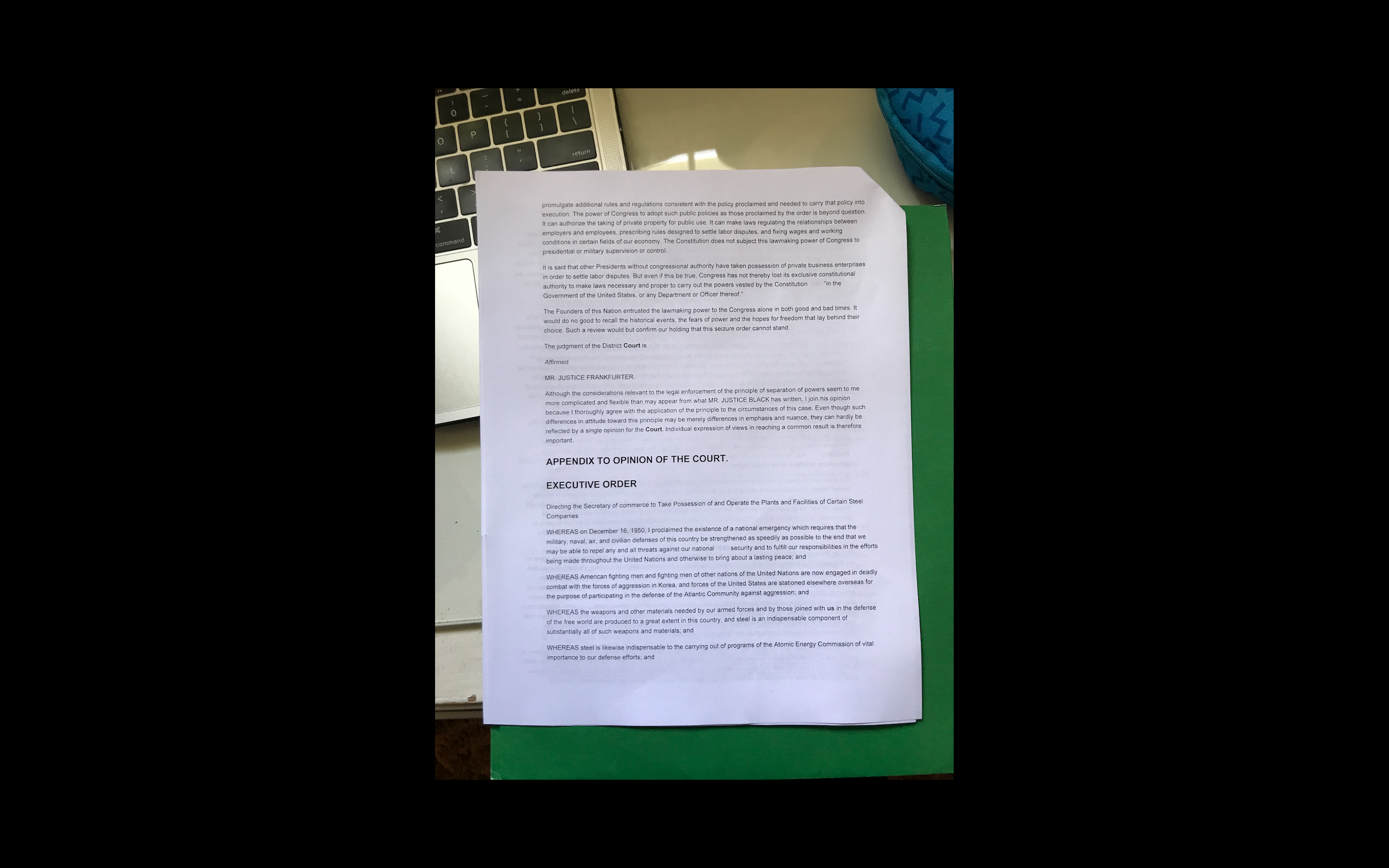 facts that the court described and cared about?Rule of Law - what