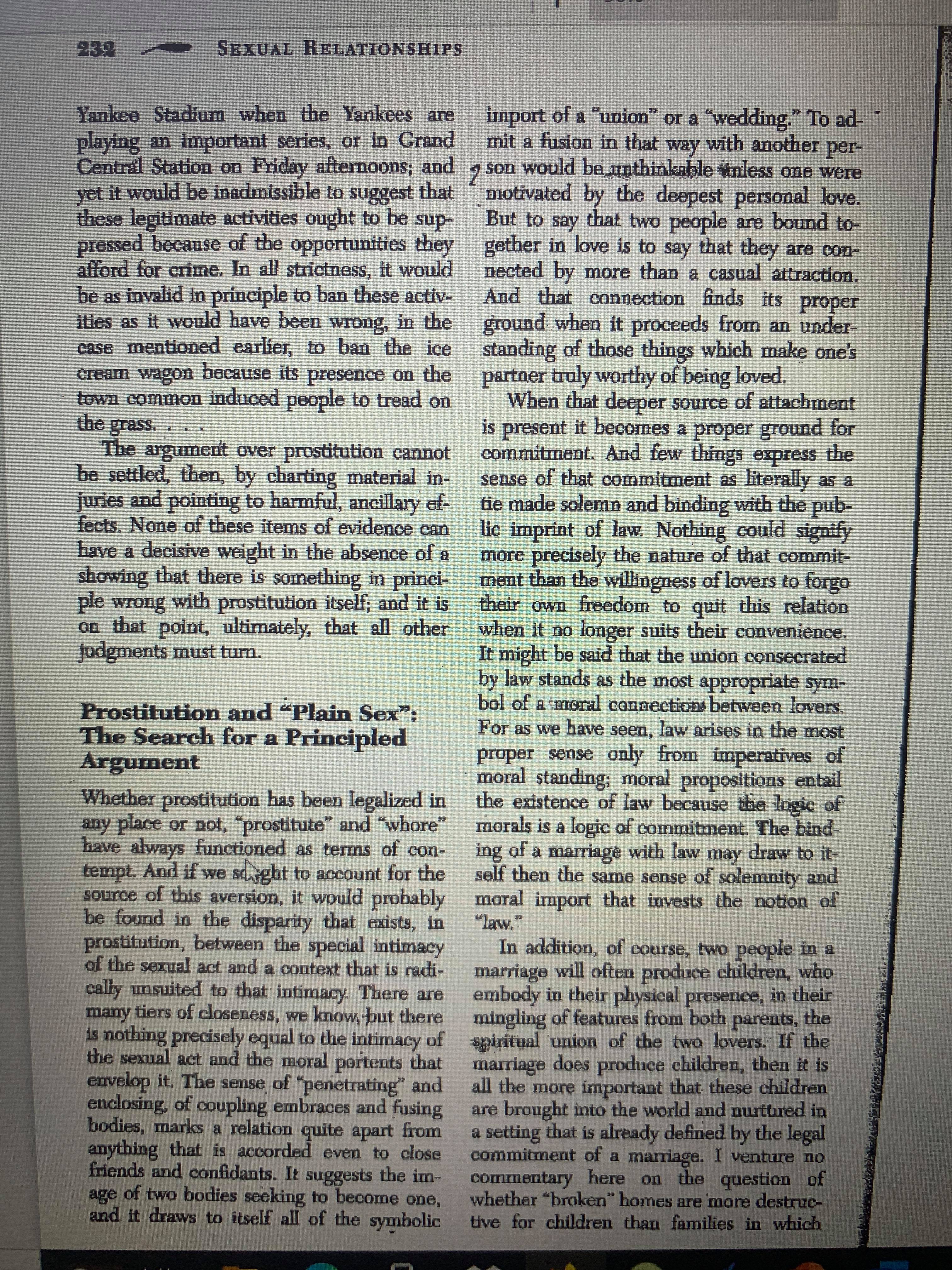 other reasons?Arkes suggests, "The argument over prostitution canot be settled . .