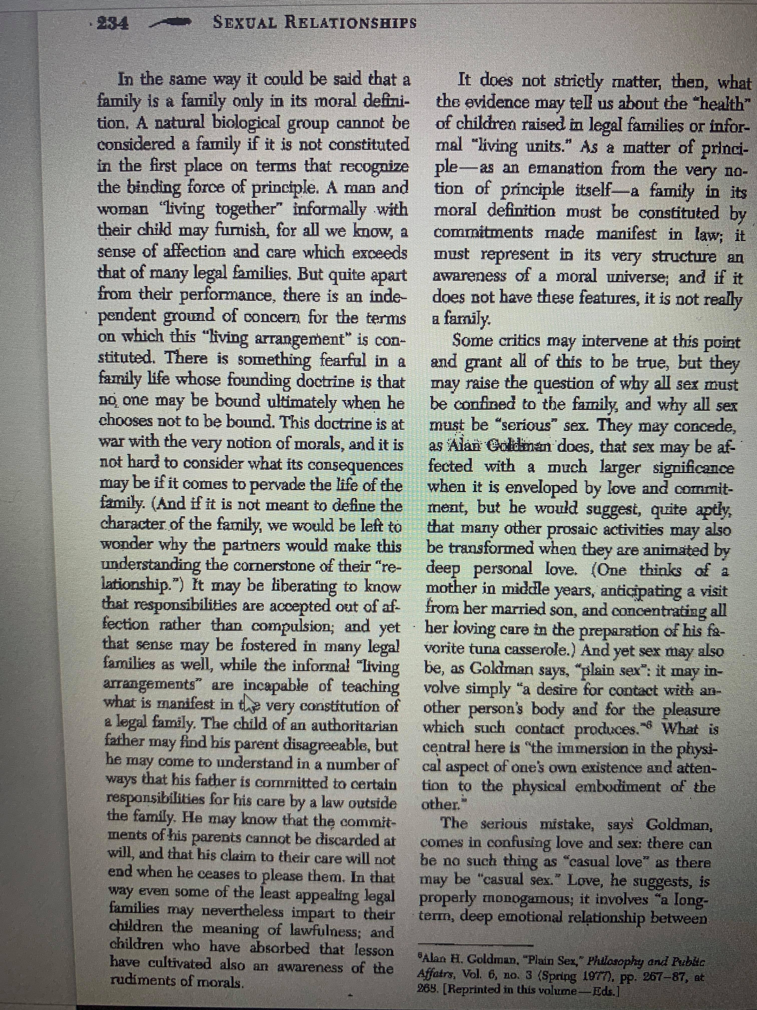 232.) Why not? PROSTITUTION 229 PROSTITUTION IS MORALLY IMPERMISSIBLE Prostitution Hadley Arkes