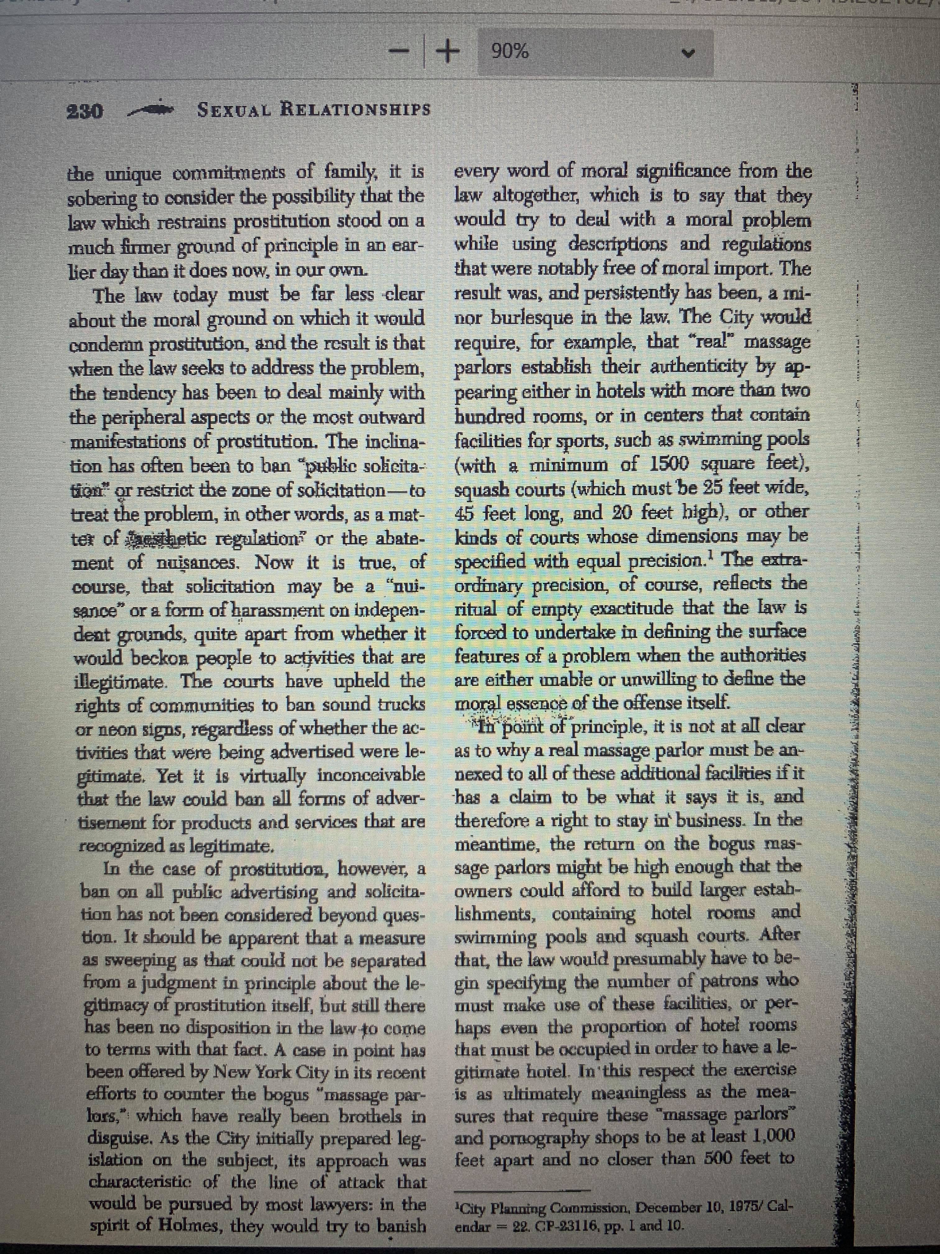 on the street. The cour- toward sexual intercourse on an impersonal tesan