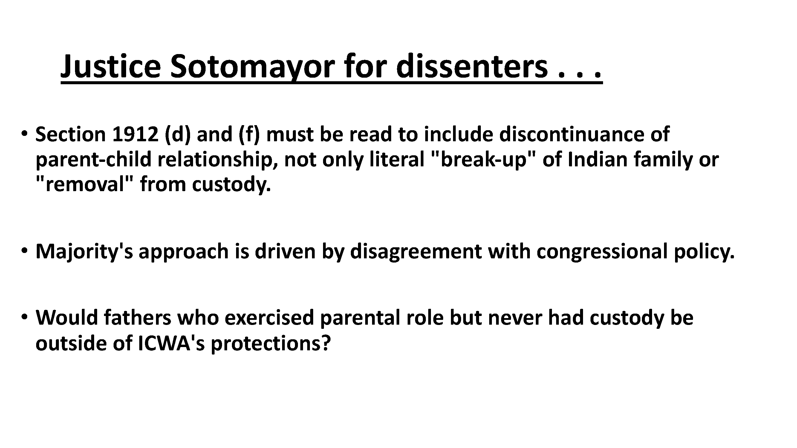 Voluntary or involuntary termination of parental rights of legal parents (except for