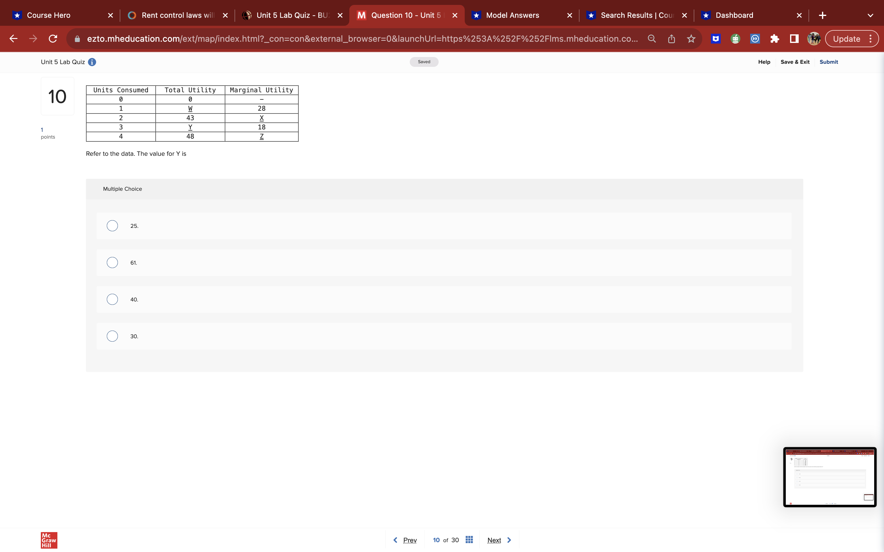 X Model Answers X *Search Results | Cour > *Dashboard C ezto.mheducation.com/ext/map/index.html?_con=con&external_browser=0&launchUrl=https%253A%252F%252FIms.mheducation.co...