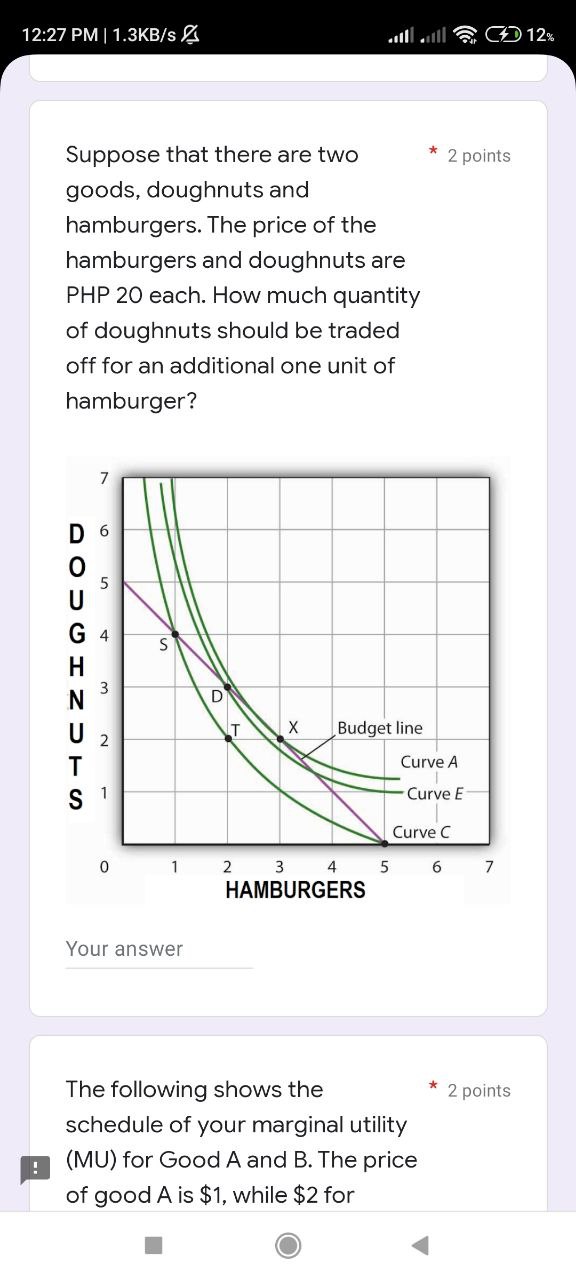 12% docs.google.com/fo AD 10 . .. Given the following market * 2