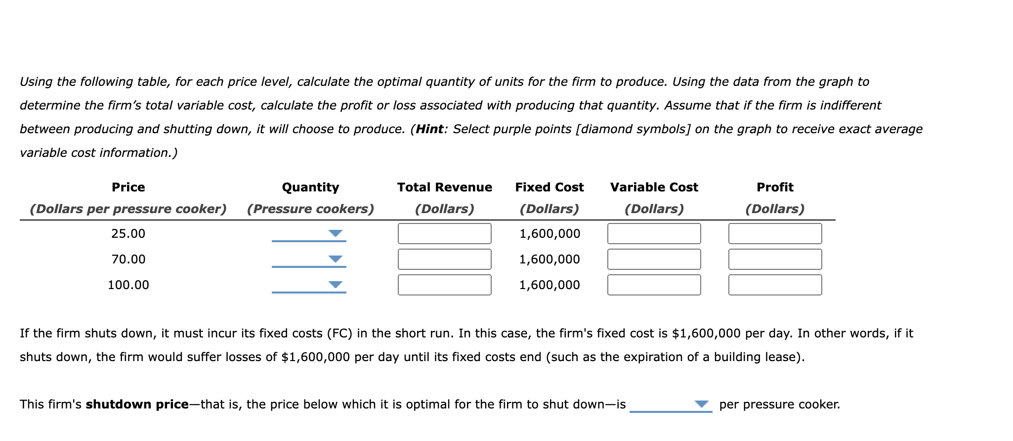 cost at each quantity. /_\\ [\\3/ 40 - O A 35 g