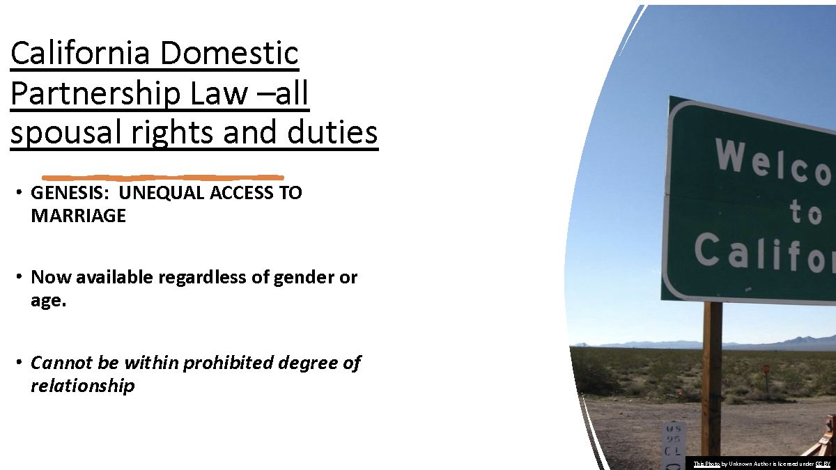 Op. n ion Does holding reinstate common law marriage for California? Will