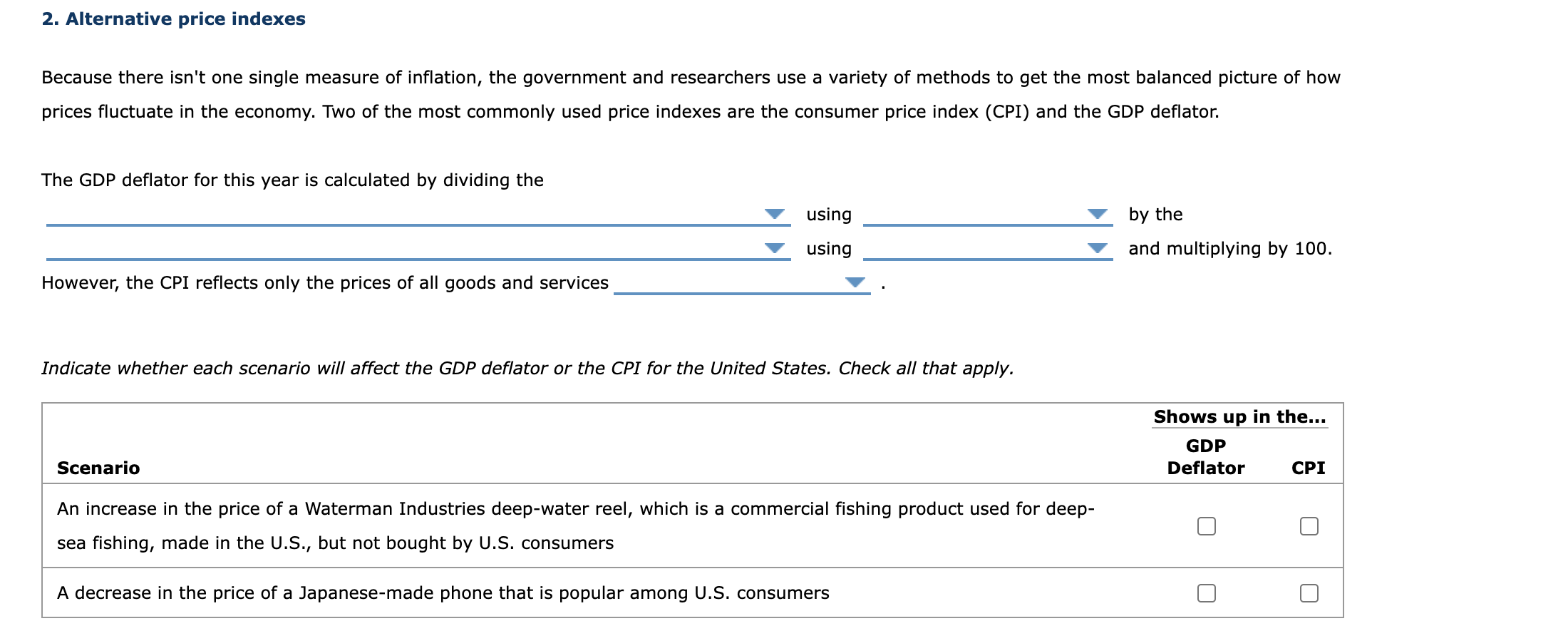 typical college student's annual purchases. Suppose the following table shows information on
