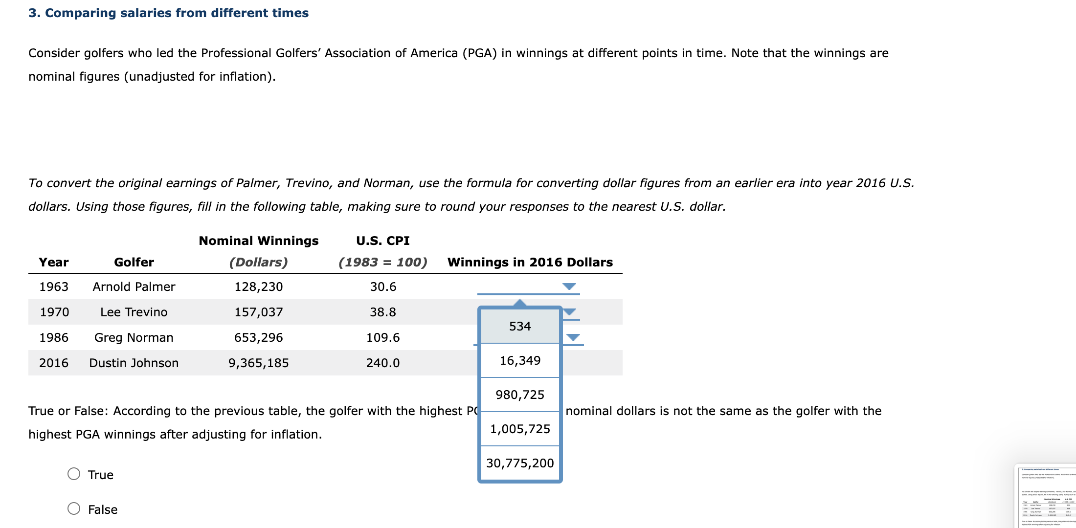 balanced picture of how prices fluctuate in the economy. Two of the