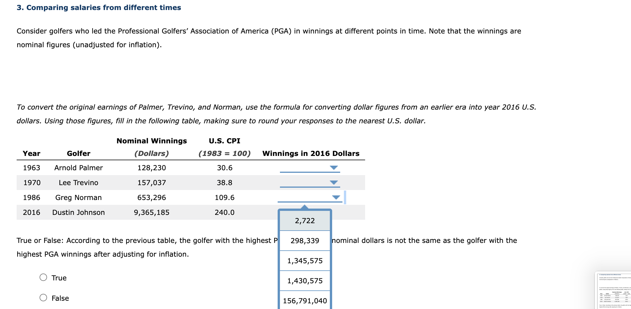 the GDP deflator. The GDP deflator for this year is calculated by