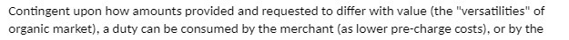 Contingent upon how amounts provided and requested to differ with value