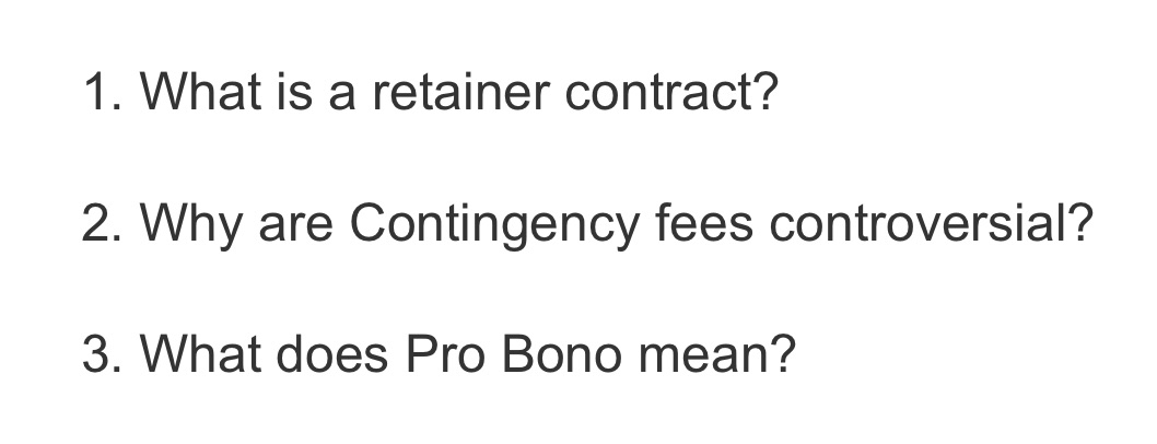 3. What does Pro Bono mean?